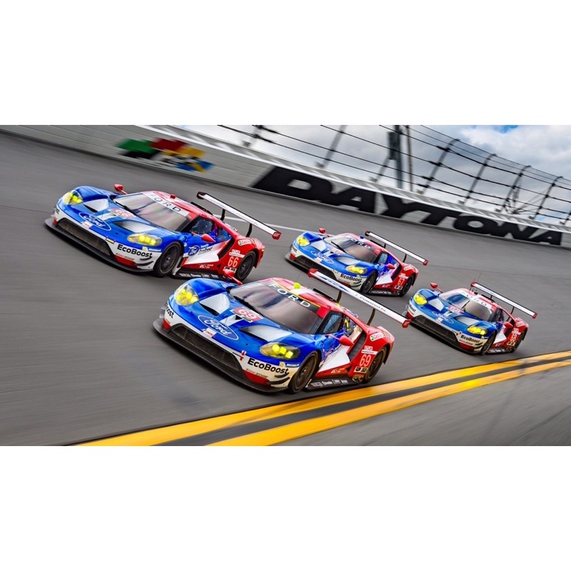 Xe mô hình Hot Wheels ‘16 Ford GT Race Car Culture set Circuit Legends