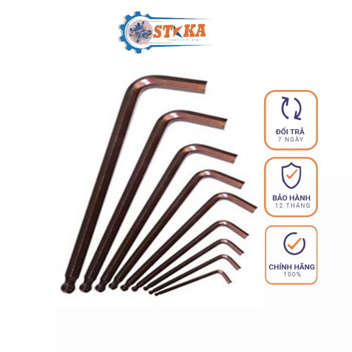Lục Giác Lẻ Đầu Bi Kapusi Nhật Bản 2.5mm, 3mm, 4mm, 5mm, 6mm, 8mm, 10mm, 12mm, 14mm, 17mm, 19mm