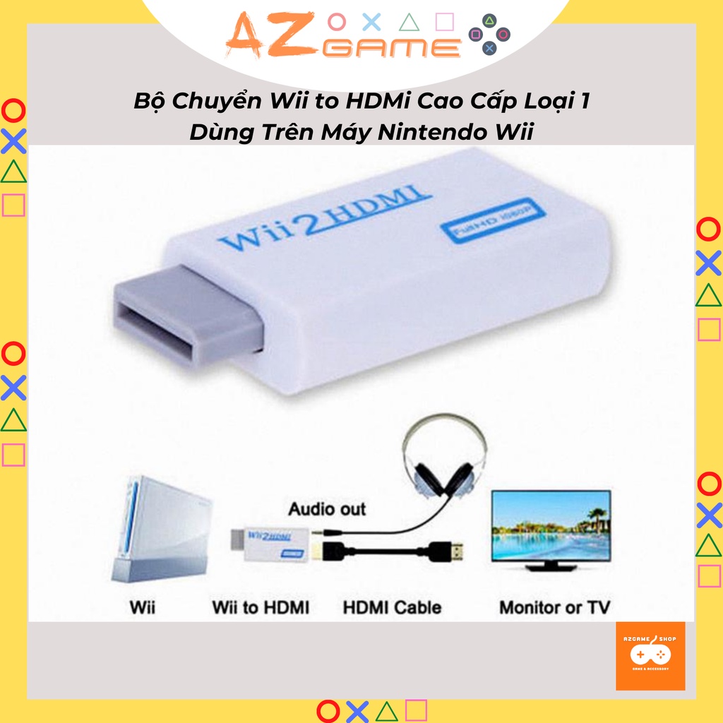 Bộ Chuyển Wii To HDMi Kèm Dây HDMI 1.5m Loại Tốt