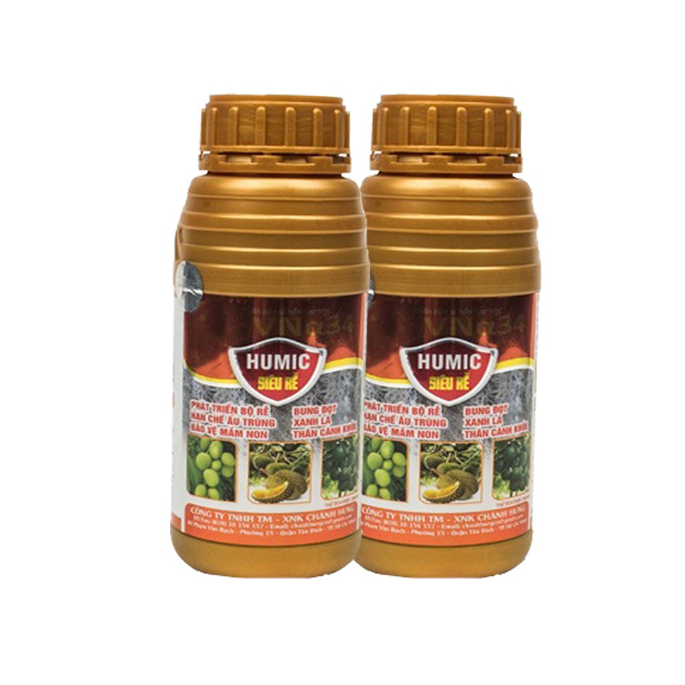 [HÀNG CHÍNH HÃNG]  Phân Bón Lá Humic Siêu Rễ Ra Rễ Cực Mạnh, (Chai 500ml Đậm Đặc)