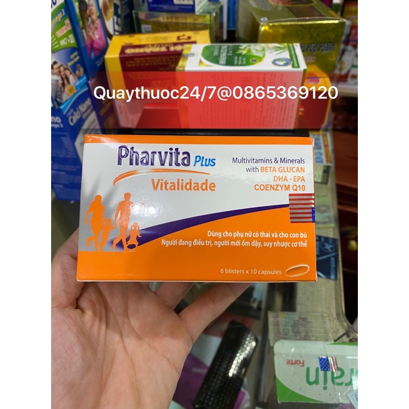 PHARVITA PLUS VIÊN UỐNG BỔ SUNG VITAMIN VÀ KHOÁNG CHẤT (60 viên)