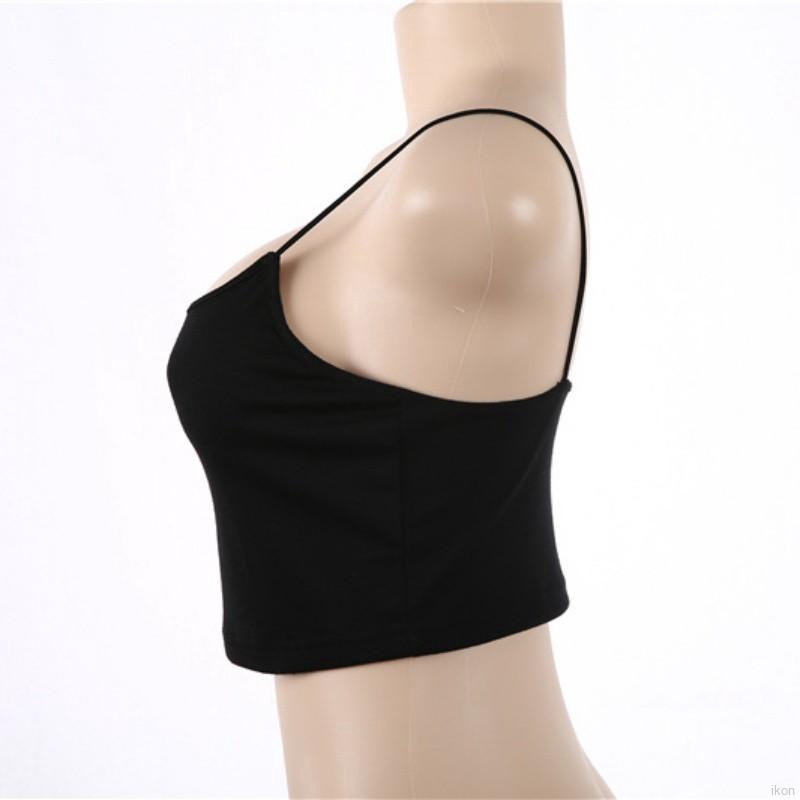 Áo croptop hai dây trơn thời trang