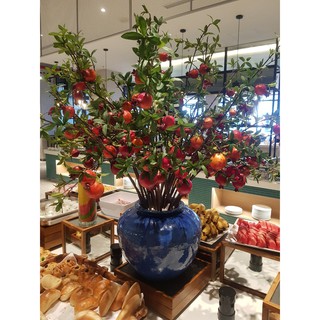 Cành Lựu giả 6 và 9 quả