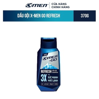 Dầu gội X-Men Go REFRESH 3 Loại Bạc Hà 370G