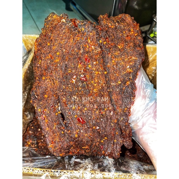 bò khô cay cay ngon ngon 100% thịt bò