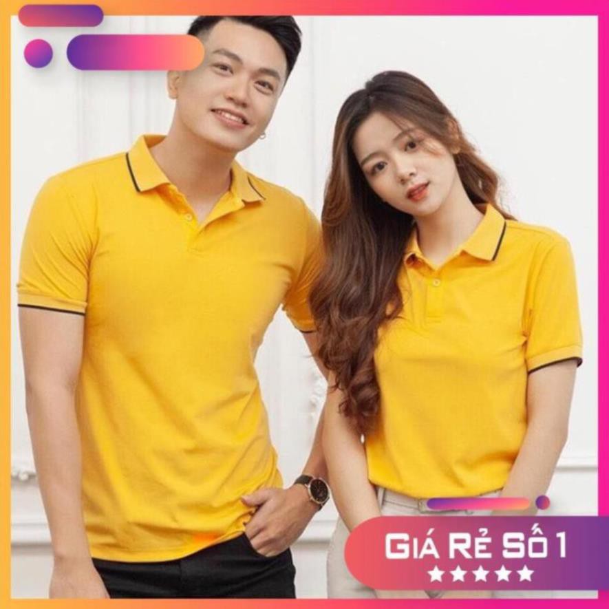 Áo Polo Nam Nữ Unisex Aristino - Áo Phông Nam Nữ Polo Có Cổ Siêu Đẹp - Phối viên đẹp, vải mềm, co giãn, mặc siêu mát 👌