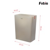 Thùng rác Fitis - Dòng Mono - Chữ nhật nhỏ - 10L