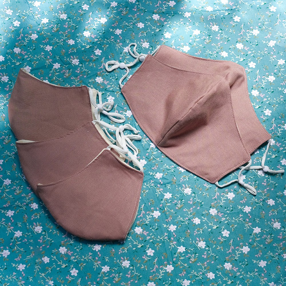 Khẩu Trang Linen Cacao 3 lớp, có nút tăng giảm dây dễ điều chỉnh - KTLNN | BigBuy360 - bigbuy360.vn