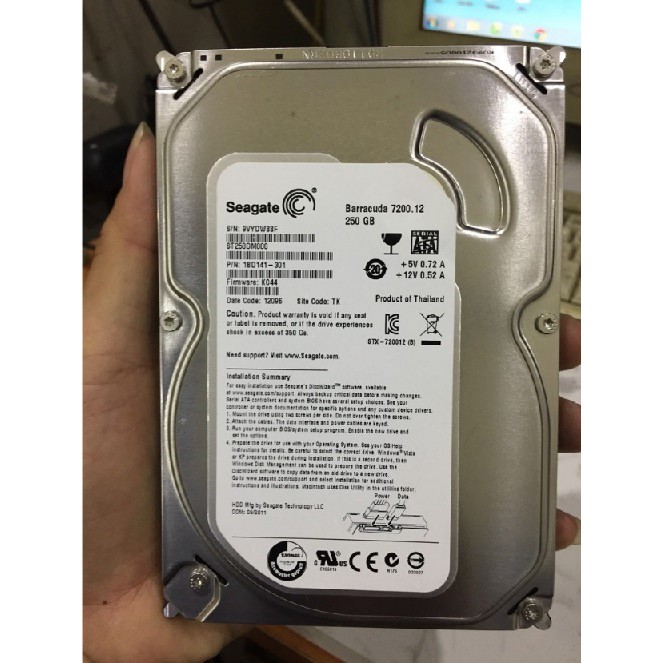 Ổ Cứng HDD Seagate 250GB/500GB New – Bảo hành 24 tháng