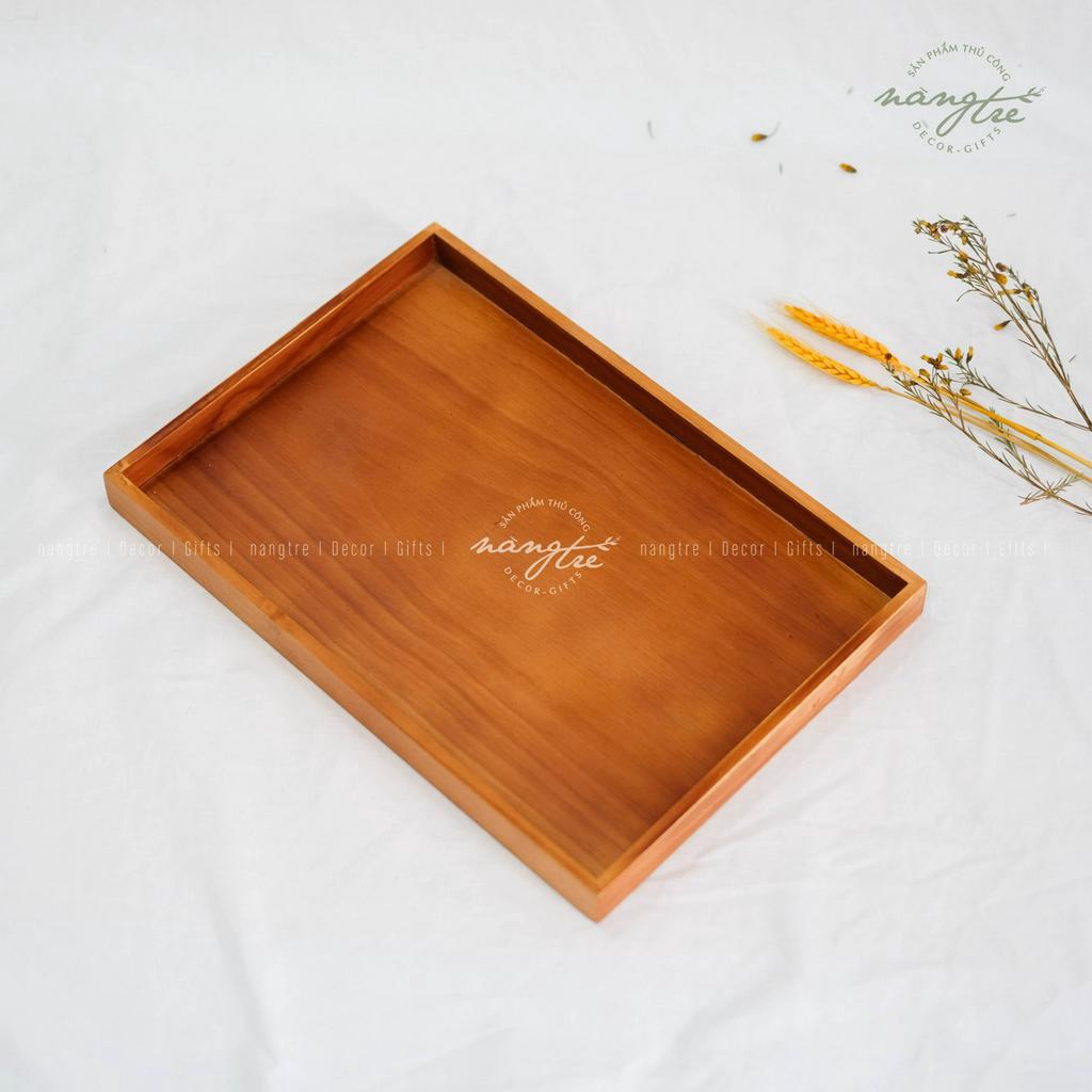 Khay gỗ chữ nhật đa năng