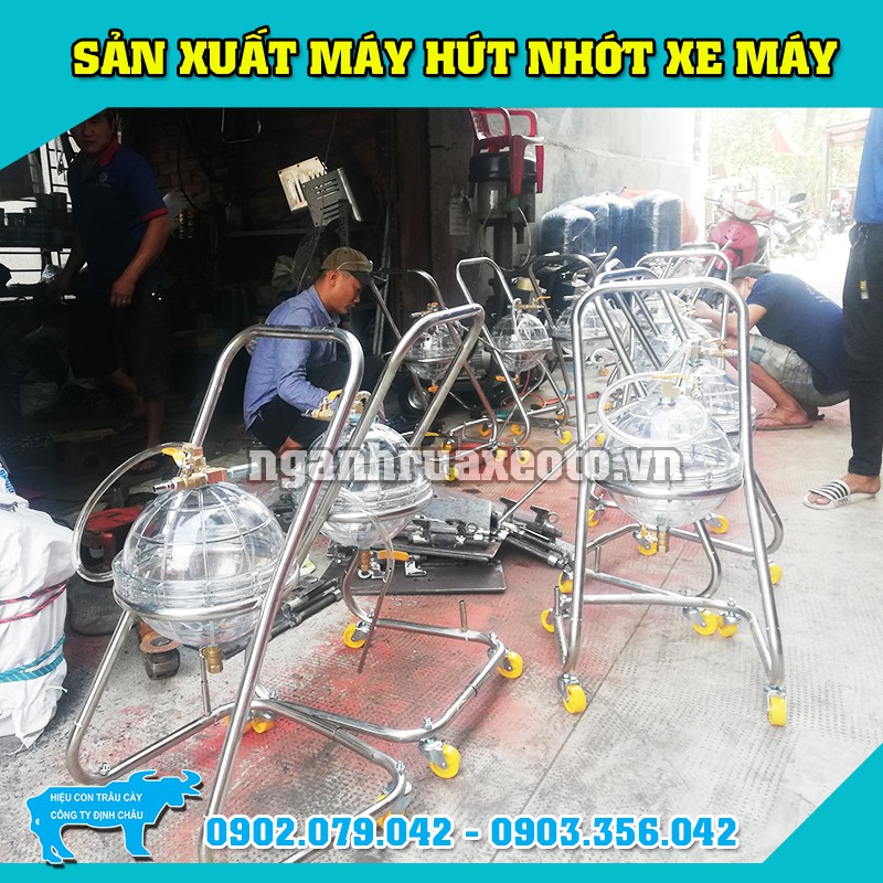 Máy hút nhớt xe máy bầu mica - 5L