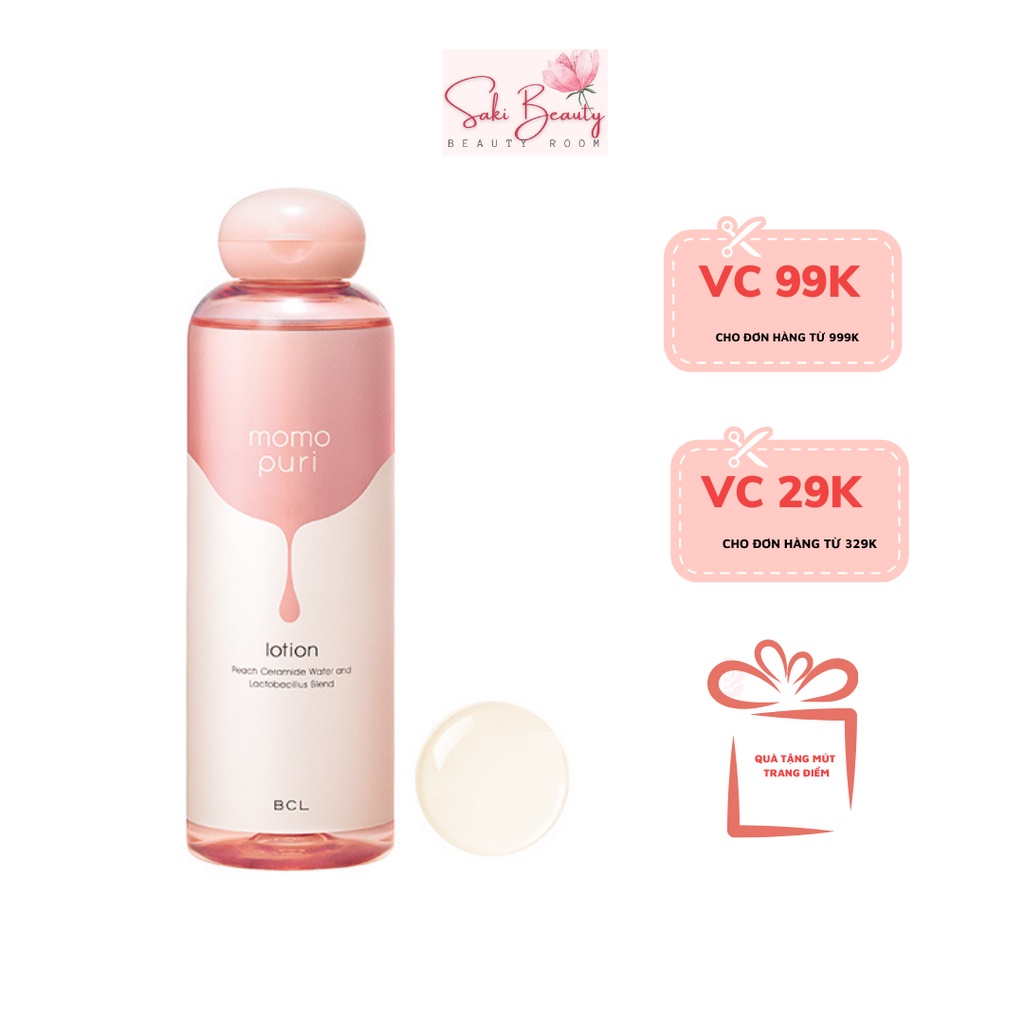 Nước Hoa Hồng Cân Bằng Da Cấp Ẩm Chiết Xuất Đào Momopuri Lotion Nhật Bản 200ml