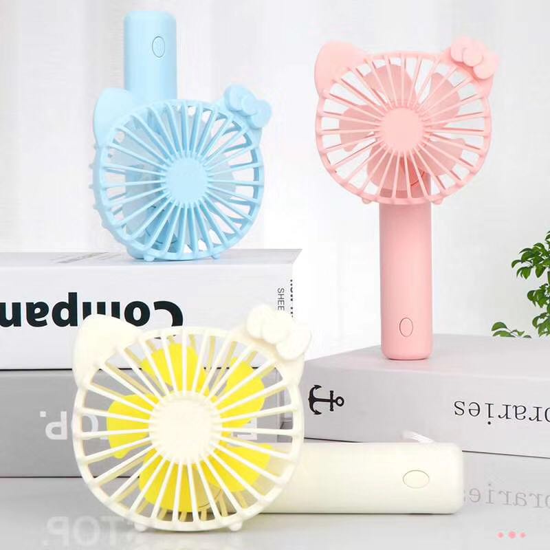 Quạt mini cầm tay sạc usb hình Kitty ( có thể xoay gấp gọn) siêu tiện lợi
