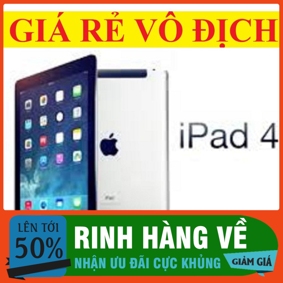 '' Rẻ Hủy Diệt '' Máy Tính Bảng IPAD 4 bản Quốc Tế 32G, mới Full Chức Năng, màn hình 9.7inch