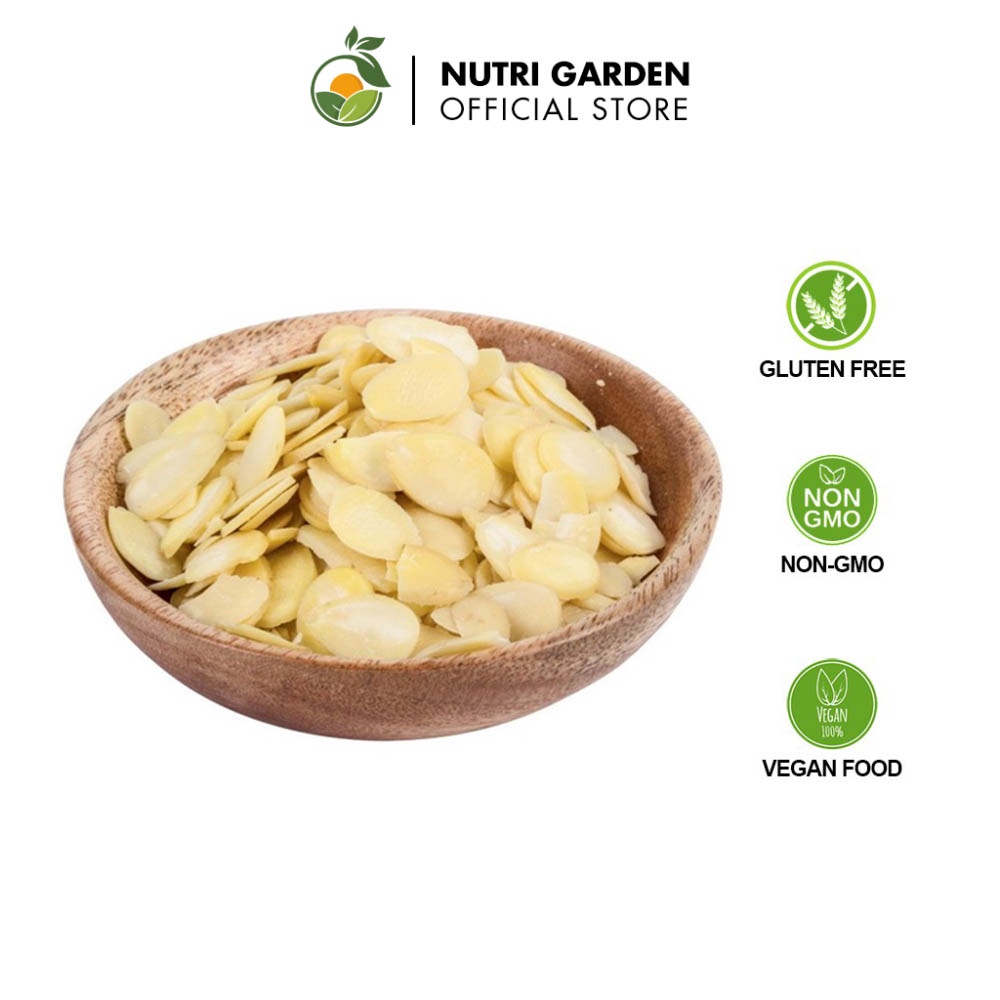 Hạnh nhân Nutri Garden Mỹ cắt lát (265g) chuyên dùng làm bánh, làm sữa, không vỏ