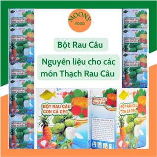 Bột Rau Câu Con Cá Dẻo Vàng Giòn Jelly Gói 10G