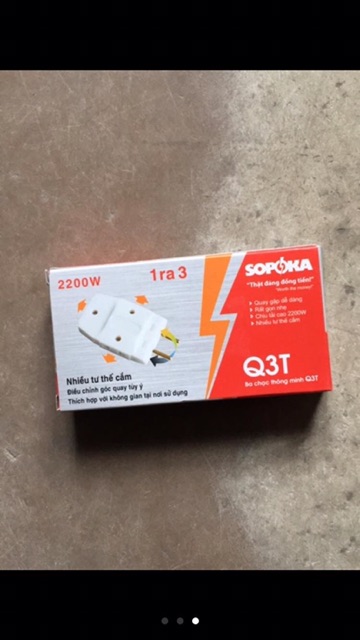 Ổ cắm chia 3 - chia 5 nhiều tư thế cắm hàng chính hãng SOPOKA