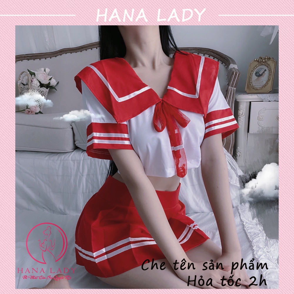 Đồ ngủ cosplay nữ sinh quyến rũ - đồ hóa trang học sinh anime đỏ noel CP010R | WebRaoVat - webraovat.net.vn