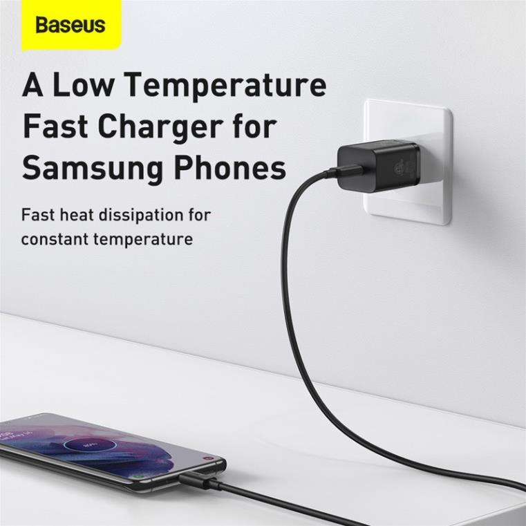 Củ Sạc Baseus công nghệ Super Si  USB C 25W cổng Type C Sạc Nhanh QC3.0 cho Samsung, xiaomi, huawei