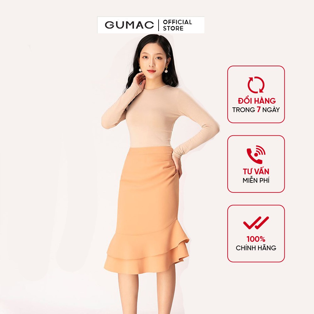 Chân váy vạt chéo xòe GUMAC VB1272 - Hàng mới về