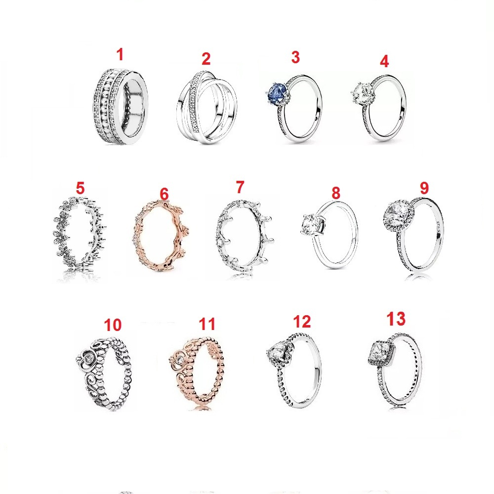 Nhẫn vương miện 6 chấu mặt đá- Mã sản phẩm VENUSN4