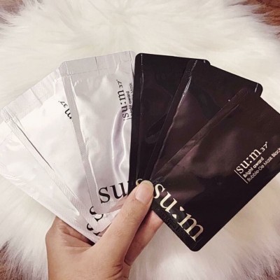 Gói sample Mặt nạ sủi bọt thải độc tố Su:m 37 Bright Award Bubble-De Mask Black