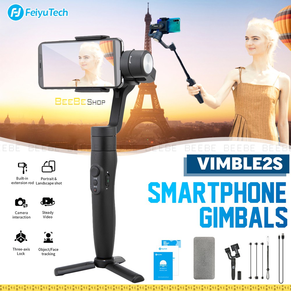 Gymbal chống rung Feiyu Tech Vimble 2s cho điện thoại - Gymbal duy nhất có thể kéo dài - Chính hãng new 100%
