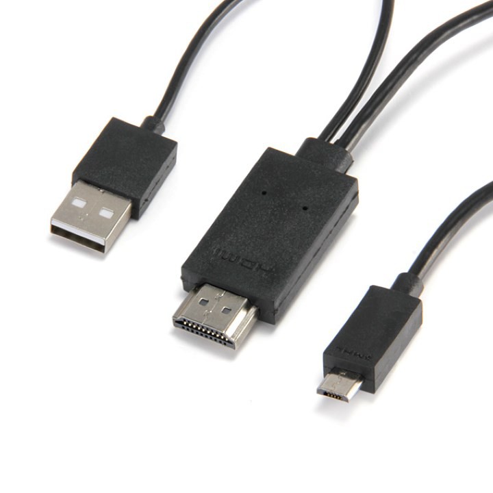 Dây Chuyển Đổi Tín Hiệu Từ Điện Thoại Lên Tivi Hdmi Mhl Kit