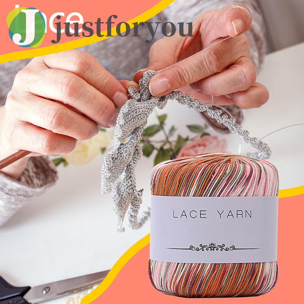 Justforyou2 40g 10Strands Worsted Section-dyed DIY Crochet Thread Knitting Sweater Yarn