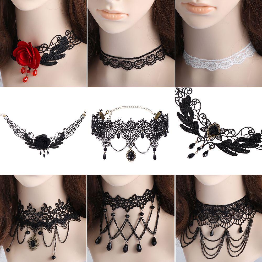 EUCA Vòng Cổ Choker Phong Cách Gothic Quyến Rũ