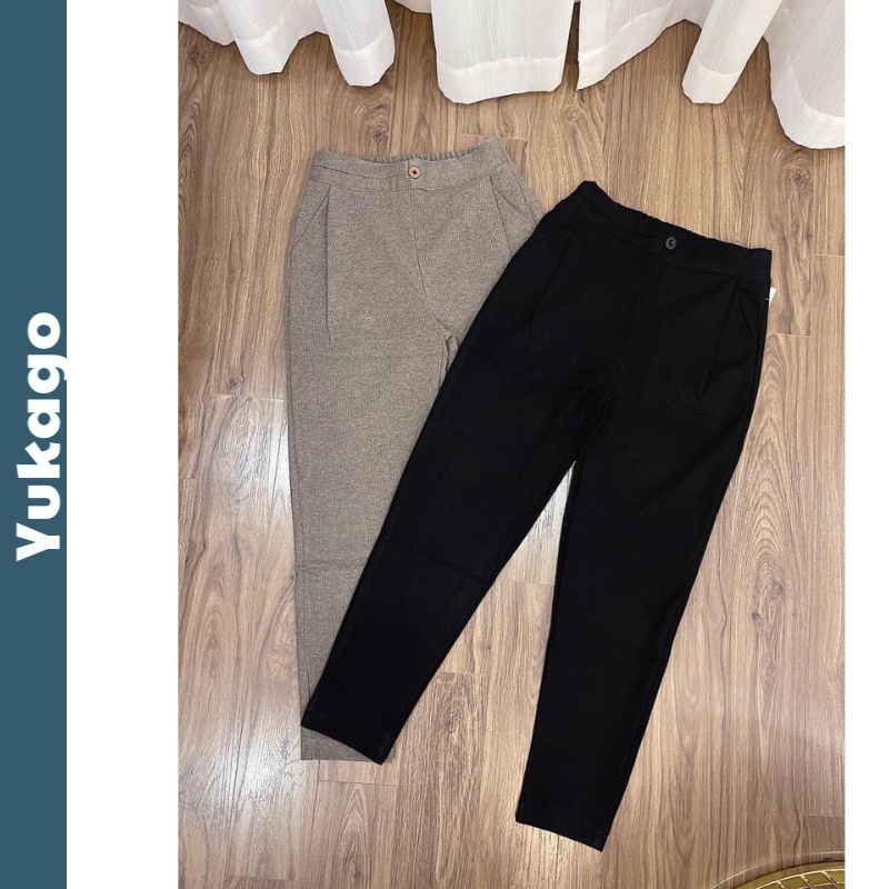 Quần legging nữ dài cạp cao dạ tôn dáng baggy yukago Q0004