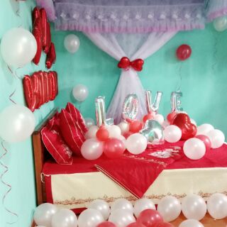 Set bóng trang trí phòng cưới