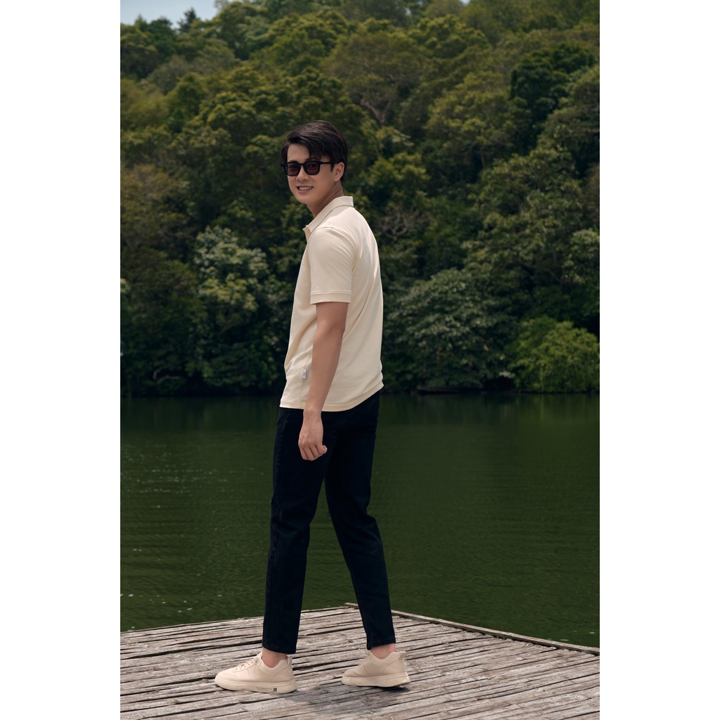 Quần jean nam đen rách gối slimfit thương hiệu 360 Boutique chất liệu cao cấp  - QJDTK305