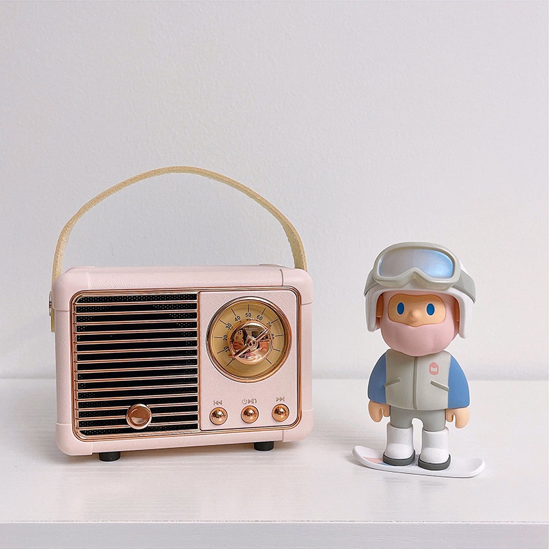Loa bluetooth không dây phong cách retro tùy chọn màu sắc