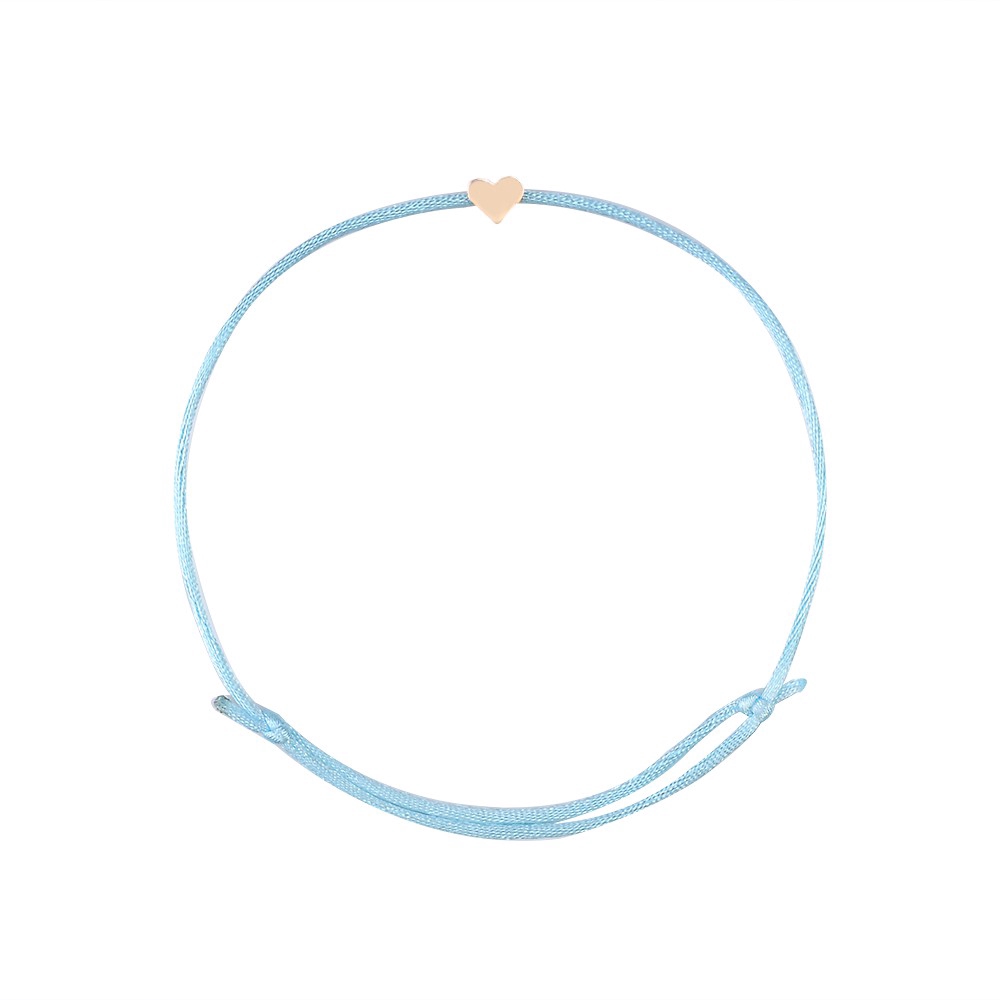 Vòng tay may mắn dây mặt hình trái tim có thể điều chỉnh kích thước | BigBuy360 - bigbuy360.vn