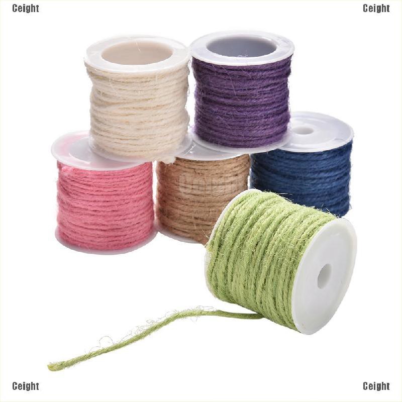 Cuộn dây sợi tự nhiên 10m làm đồ thủ công phong cách vintage