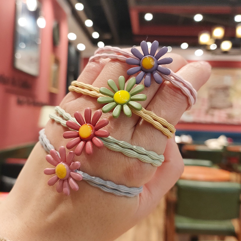 Băng đô trang trí hoa cúc thời trang phong cách hàn quốc