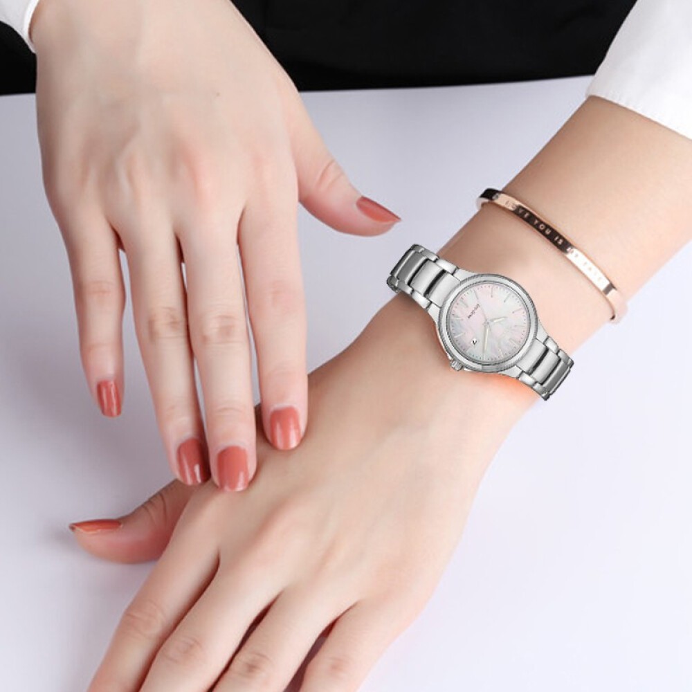 Đồng Hồ Nữ Citizen Dây Thép Không Gỉ EW2520-56Y - Mặt Xà Cừ