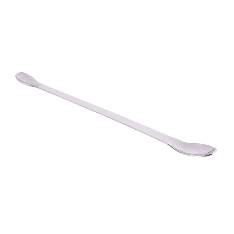 Muỗng thuốc thử phòng thí nghiệm 22cm hai đầu bằng thép không gỉ