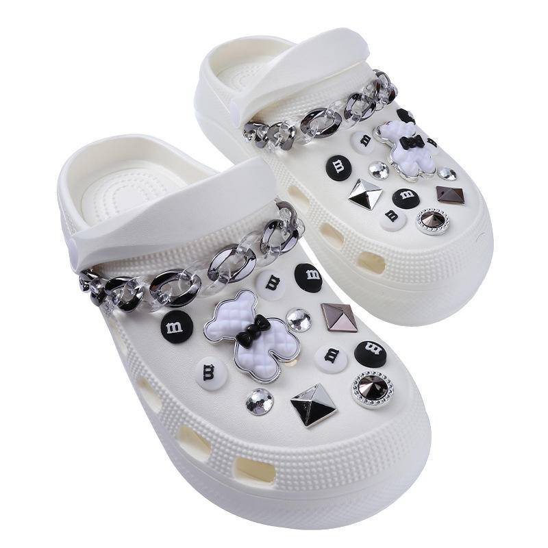 crocs sticker Bộ Phụ Kiện Trang Trí Giày Dễ Thương DIYshoes sticker Accessories Stickers Sandals Shoe Decoration