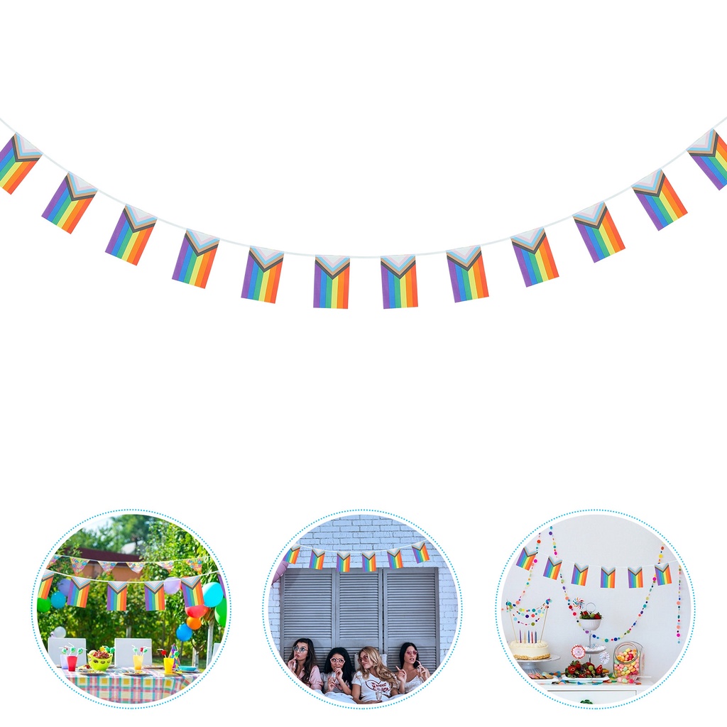 Dây Cờ Cầu Vồng LGBT Trang Trí Tiệc❤️