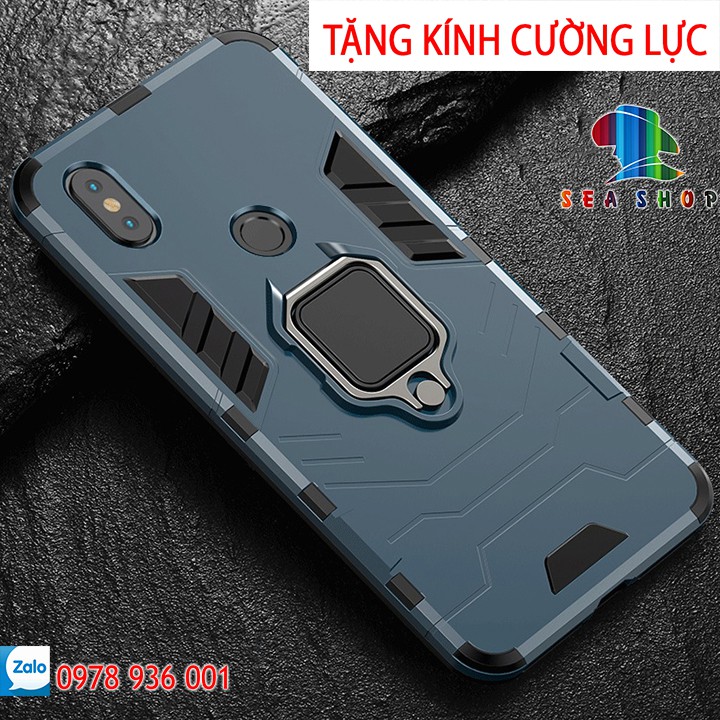 Ốp lưng Xiaomi Mi 8 SE - BATMAN / IRON MAN iRing chống sốc [TẶNG CƯỜNG LỰC]