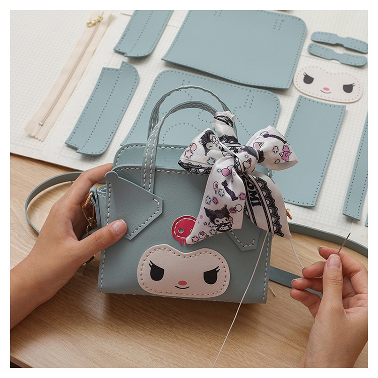 [Có Video Hướng Dẫn] Túi Handmade Tự Làm DIY Kuromi Đáng Yêu Dễ Thương,Quà Tặng Cho Người Yêu Bạn Gái