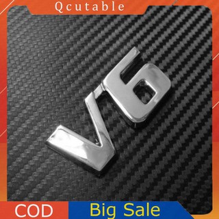 Decal Kim Loại 3d V6 Dán Xe Hơi