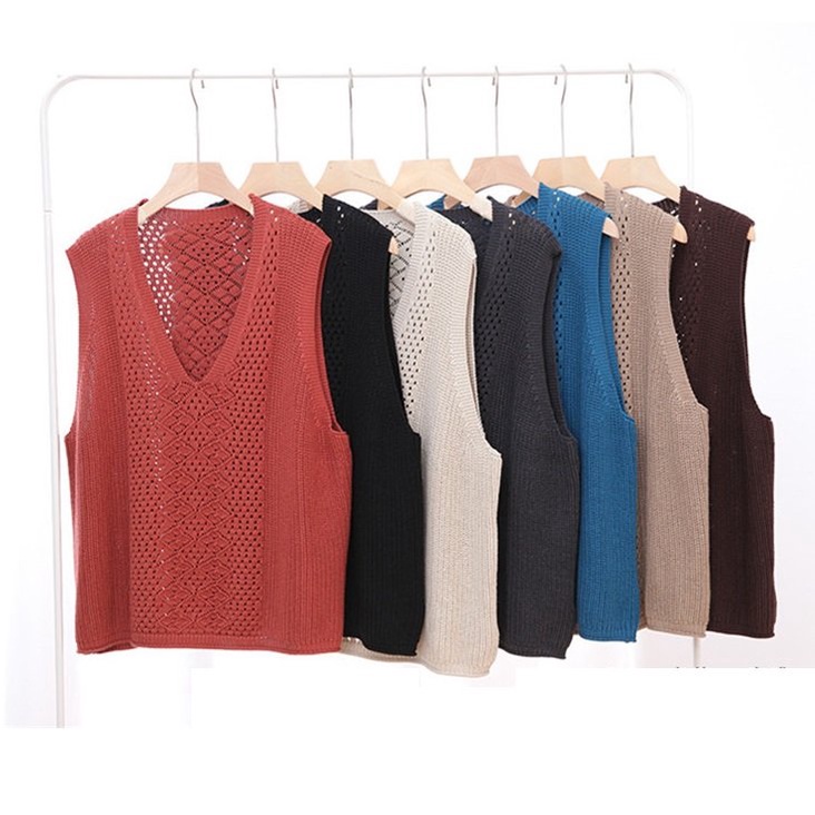 Áo gile len nữ, áo cardigan khoác ngoài cho mẹ GL04