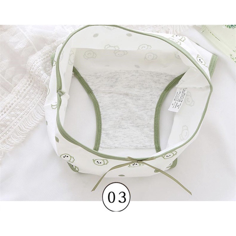 Quần Lót Nữ Cotton Xanh Lưng Vừa Thoáng Khí Thoải Mái Cho Nữ 299