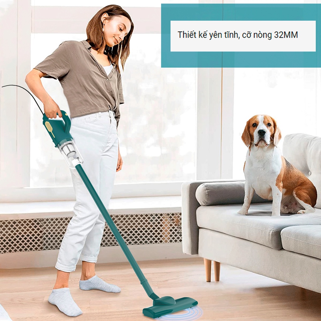 [Mã ELHA22 giảm 6% đơn 300K] Máy Hút Bụi Gia Đình Cầm Tay , Tiếng ồn Thấp 16000PA, TÍCH HỢP Lau Nhà Cao Cấp