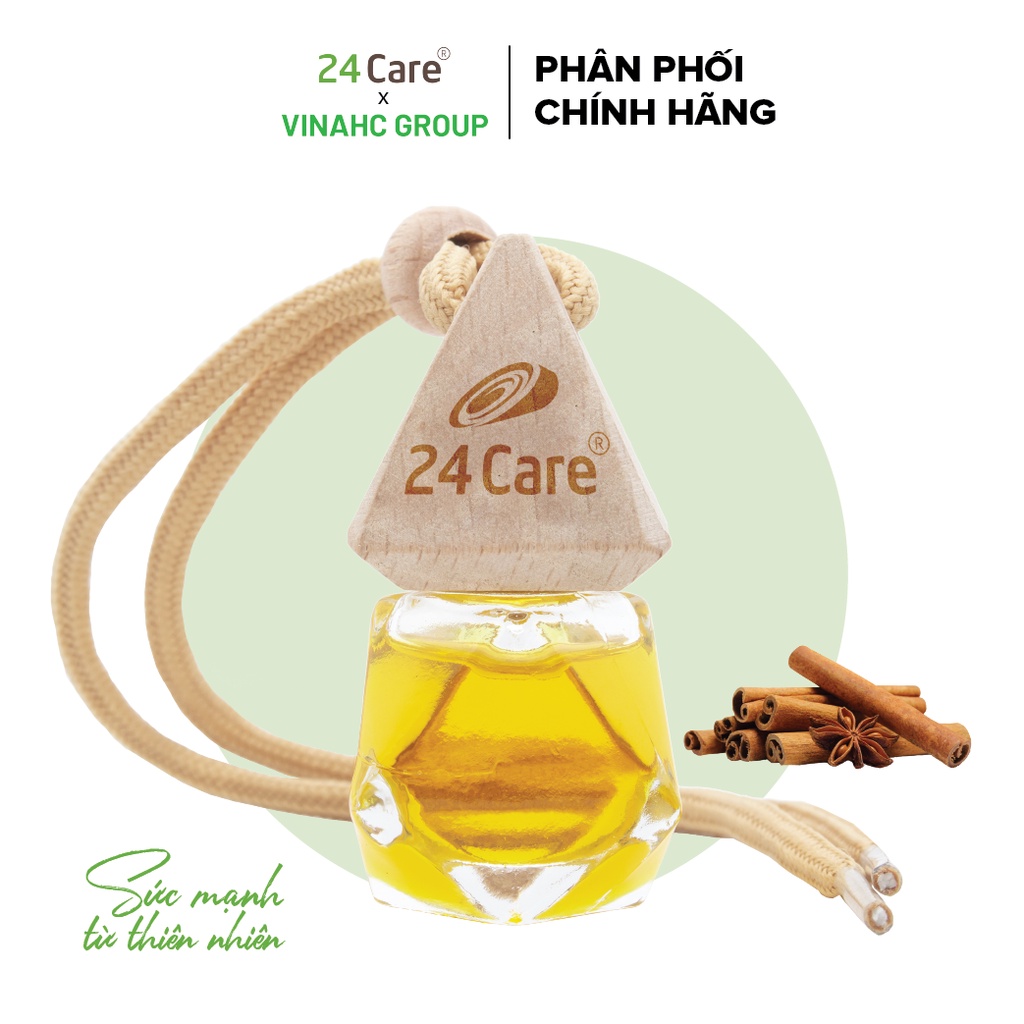 Lọ treo tinh dầu Quế 24Care nguồn gốc thiên nhiên 7ml