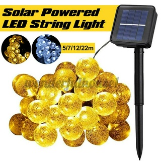 Dây Đèn Led Năng Lượng Mặt Trời Chống Thấm Nước Trang Trí Sân Vườn 5 / 7 / 12 / 22m