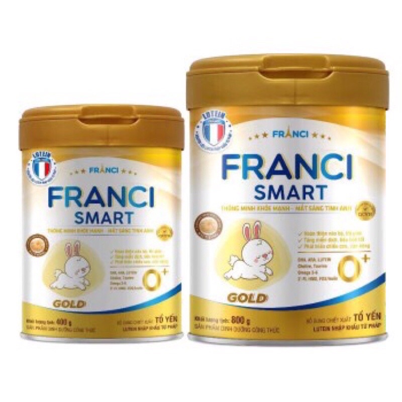 sữa bột Franci Smart gold số 0+, 1+, 2+ 850g